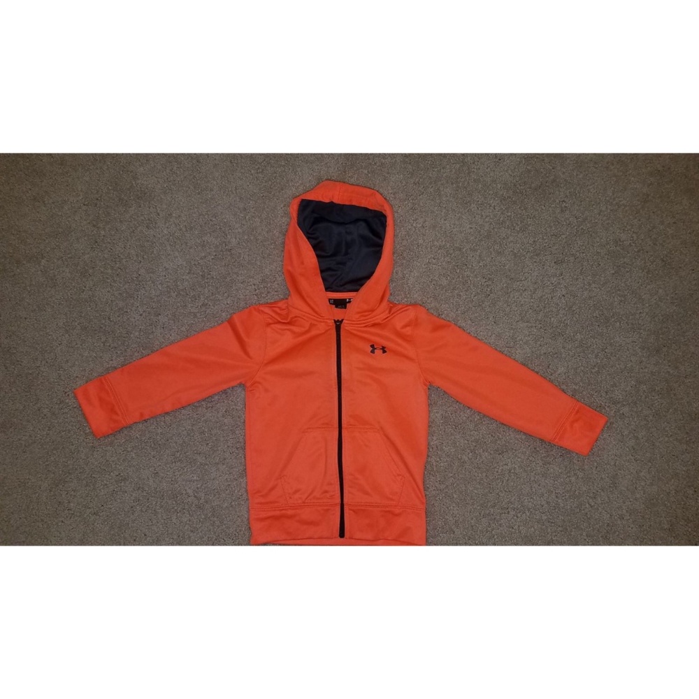 (2) Under Armour Sweatshirts 3T&4T Yellow & Orange - Picture 3 of 5